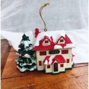 Vintage 1986 Christmas Ornament New Home by Rex and Lee